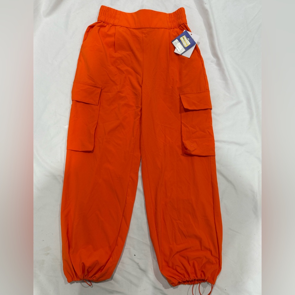 JoyLab Orange High-Rise Cargo Jogger Pants XXL